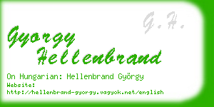 gyorgy hellenbrand business card